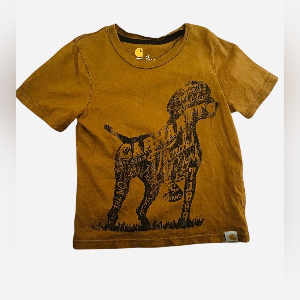 Carhartt short-sleeve t-shirt for kids with a graphic dog silhouette 2014